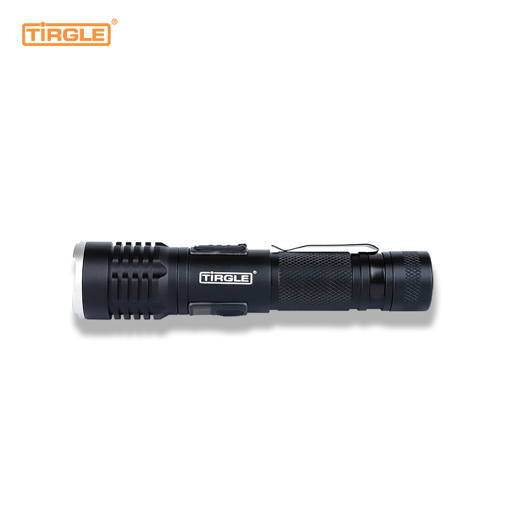 HL-5006 Laser alb cu zoom telescopic din aliaj de aluminiu Port de încărcare multifuncțional tip C Lanternă profesională pentru operațiuni în aer liber focalizare telescopică rezistentă la apă