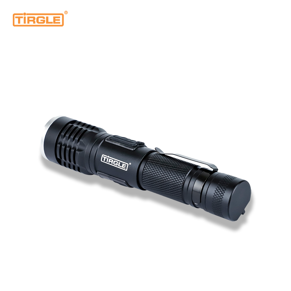 HL-5006 Laser alb cu zoom telescopic din aliaj de aluminiu Port de încărcare multifuncțional tip C Lanternă profesională pentru operațiuni în aer liber focalizare telescopică rezistentă la apă